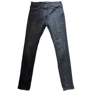 Hollister California Men's Slim Fit Skinny Jeans Denim Size 32x34 Gray Dark Wash